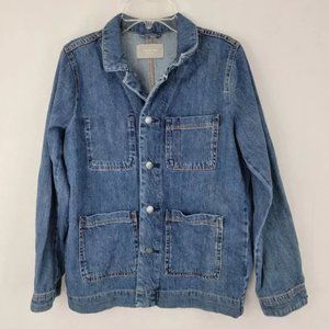 EVERLANE Womens XS EXTRA SMALL The Denim Chore Jacket Blue